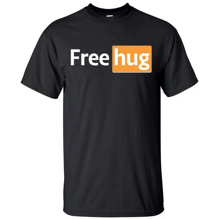 Funny Free Hug Logo Meme Tall T-Shirt