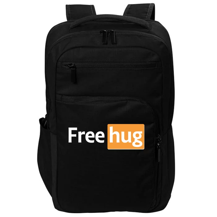 Funny Free Hug Logo Meme Impact Tech Backpack