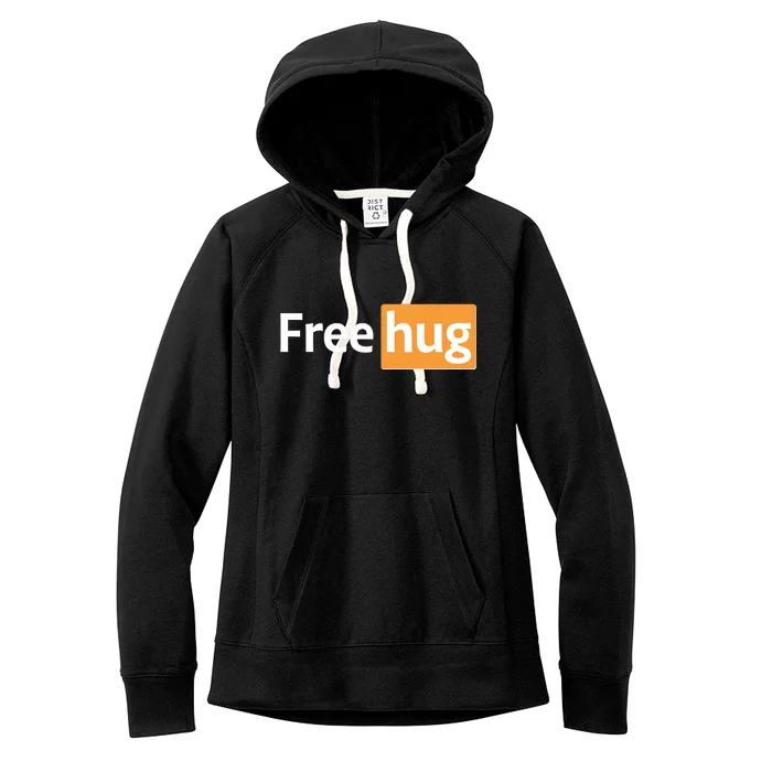 Funny Free Hug Logo Meme Women's Fleece Hoodie