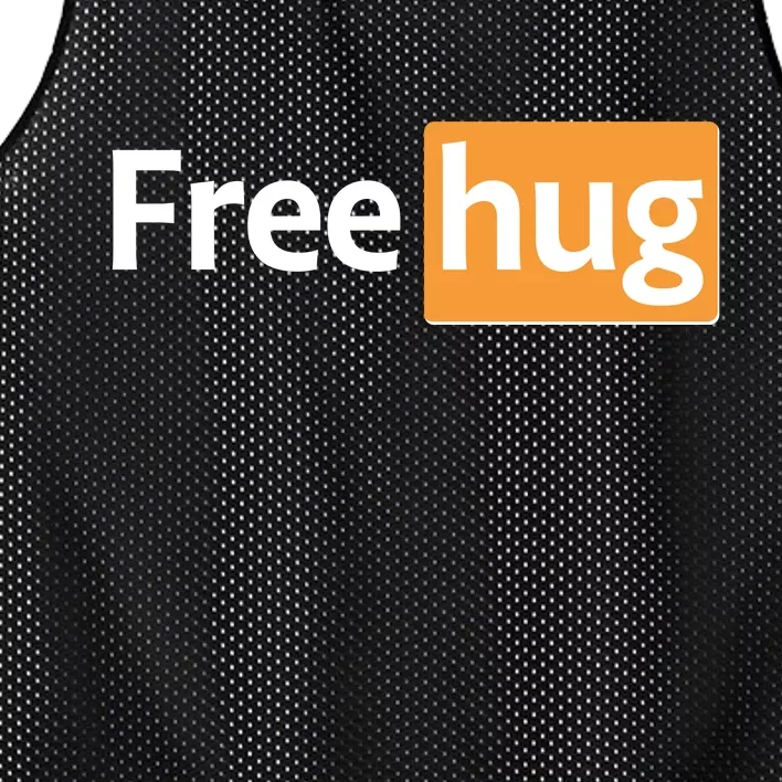 Funny Free Hug Logo Meme Mesh Reversible Basketball Jersey Tank