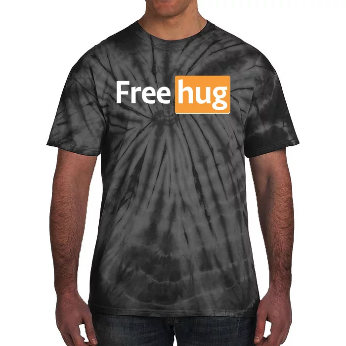 Funny Free Hug Logo Meme Tie-Dye T-Shirt