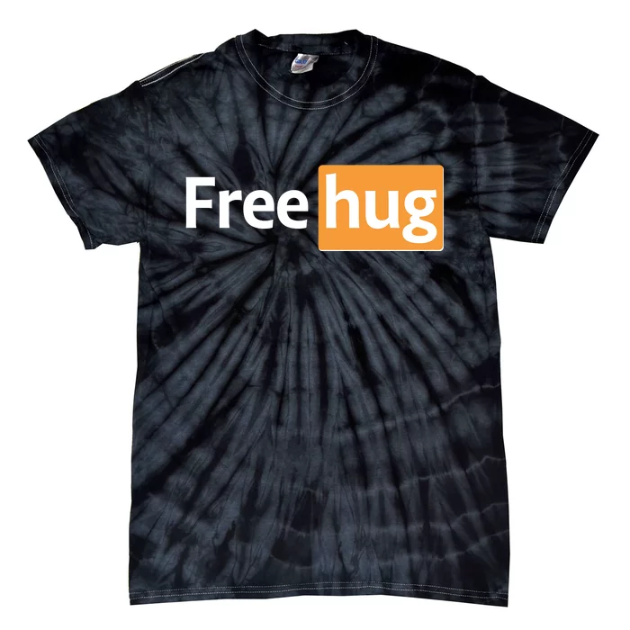 Funny Free Hug Logo Meme Tie-Dye T-Shirt