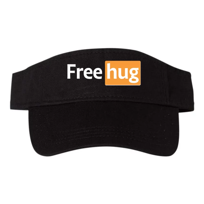 Funny Free Hug Logo Meme Valucap Bio-Washed Visor