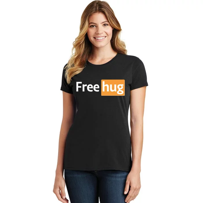 Funny Free Hug Logo Meme Women's T-Shirt