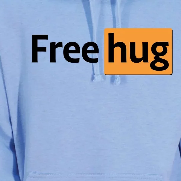 Funny Free Hug Logo Meme Unisex Surf Hoodie