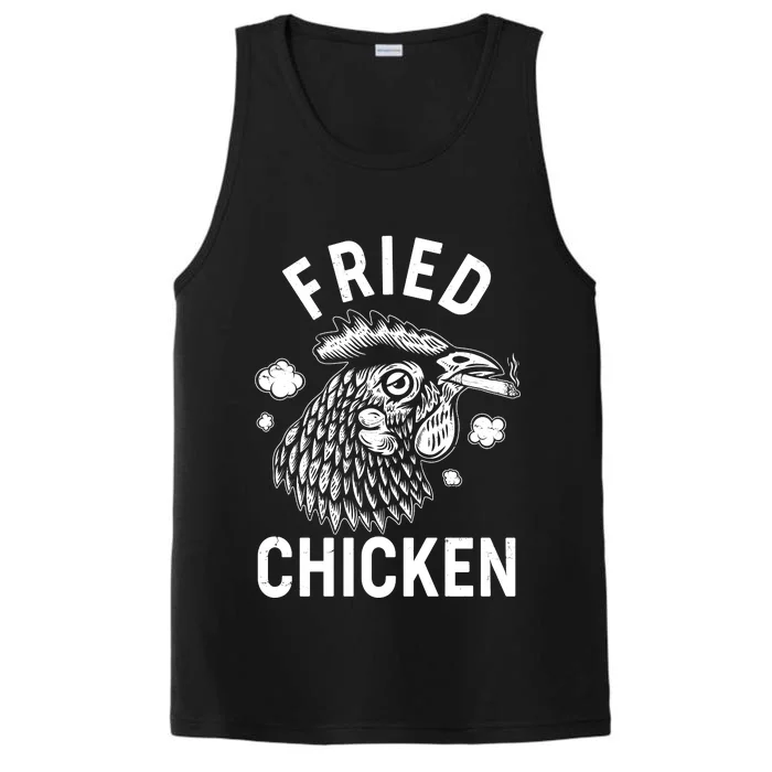 Funny Fried Chicken Smoking Joint Performance Tank