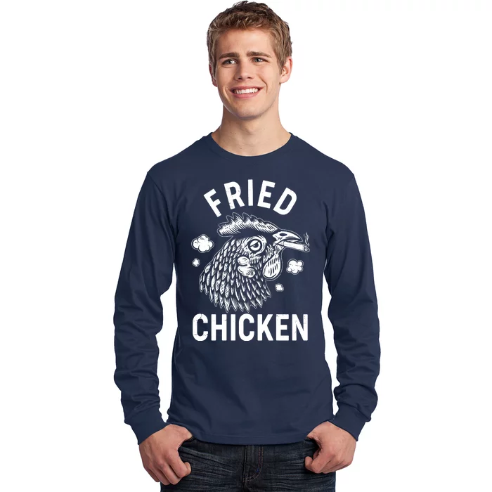 Funny Fried Chicken Smoking Joint Long Sleeve Shirt