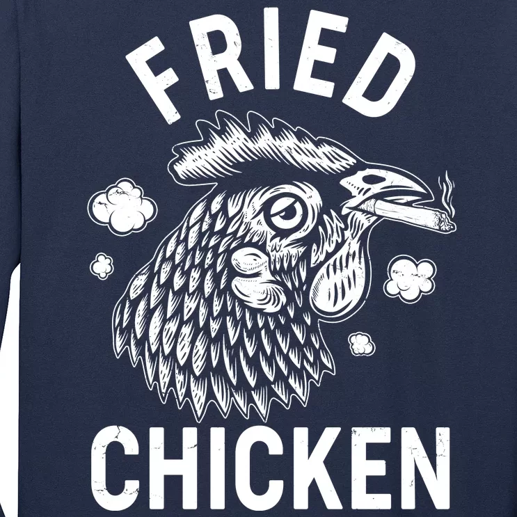 Funny Fried Chicken Smoking Joint Long Sleeve Shirt