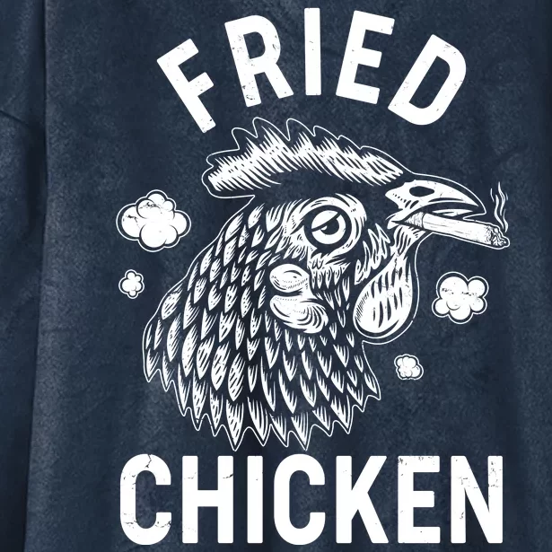 Funny Fried Chicken Smoking Joint Hooded Wearable Blanket