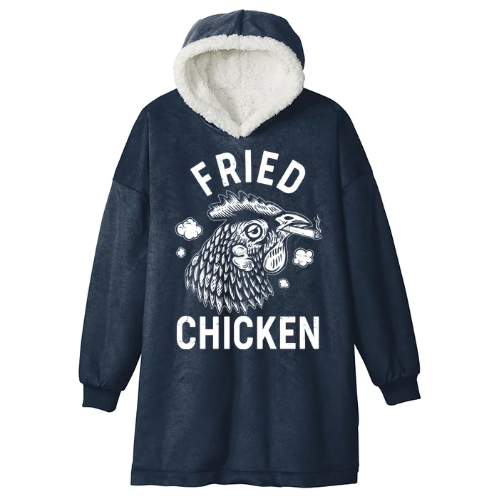 Funny Fried Chicken Smoking Joint Hooded Wearable Blanket