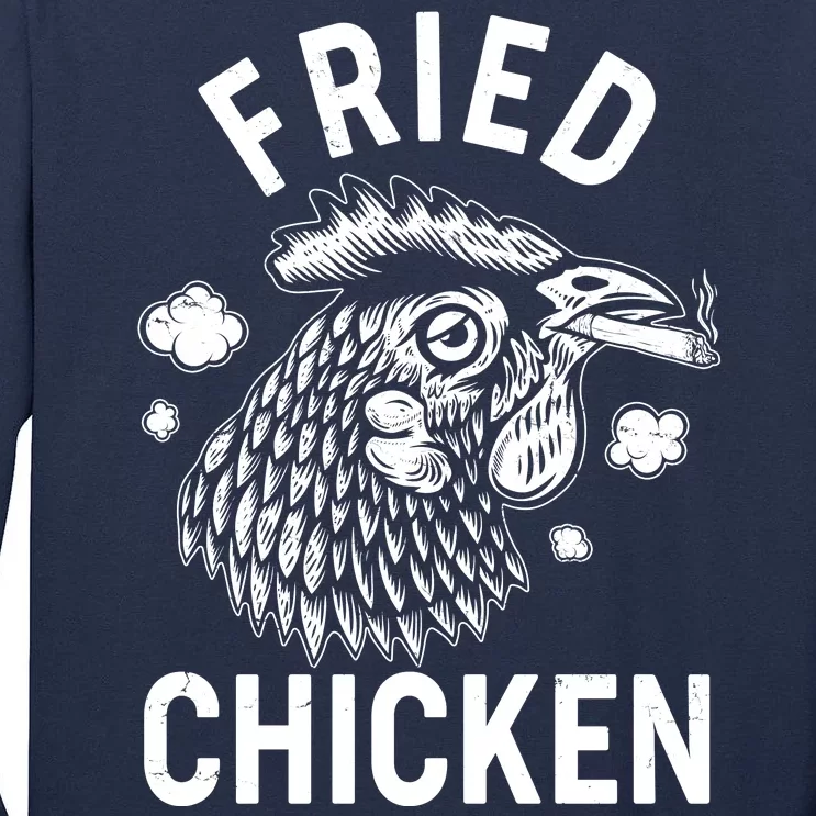 Funny Fried Chicken Smoking Joint Tall Long Sleeve T-Shirt