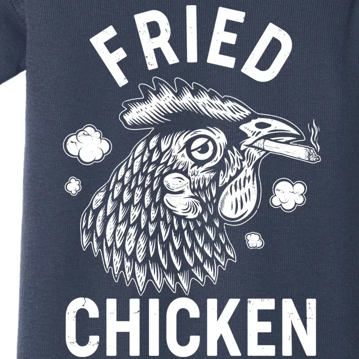 Funny Fried Chicken Smoking Joint Baby Bodysuit