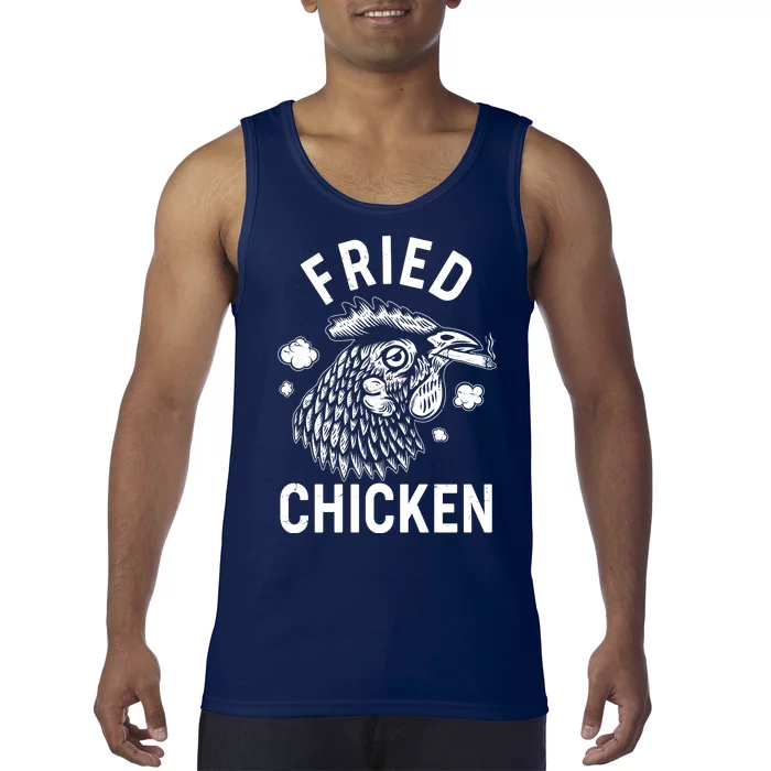 Funny Fried Chicken Smoking Joint Tank Top