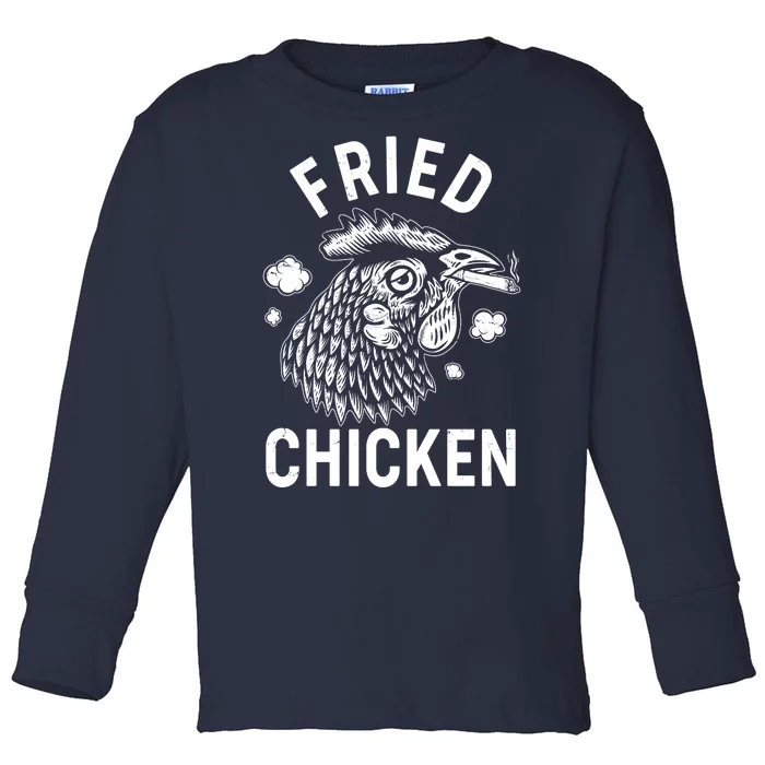 Funny Fried Chicken Smoking Joint Toddler Long Sleeve Shirt