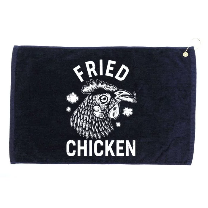 Funny Fried Chicken Smoking Joint Grommeted Golf Towel