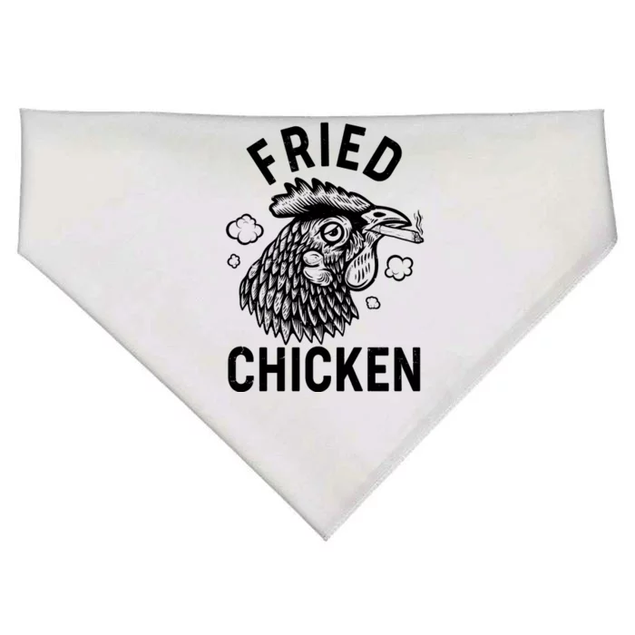 Funny Fried Chicken Smoking Joint USA-Made Doggie Bandana