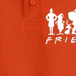 Funny Friends Famous Christmas Movies Dry Zone Grid Performance Polo