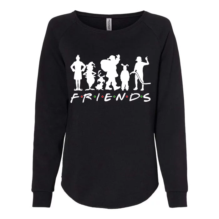 Funny Friends Famous Christmas Movies Womens California Wash Sweatshirt