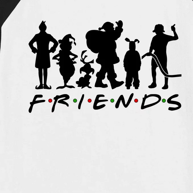 Funny Friends Famous Christmas Movies Baseball Sleeve Shirt