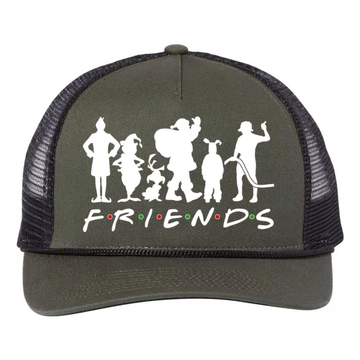 Funny Friends Famous Christmas Movies Retro Rope Trucker Hat Cap