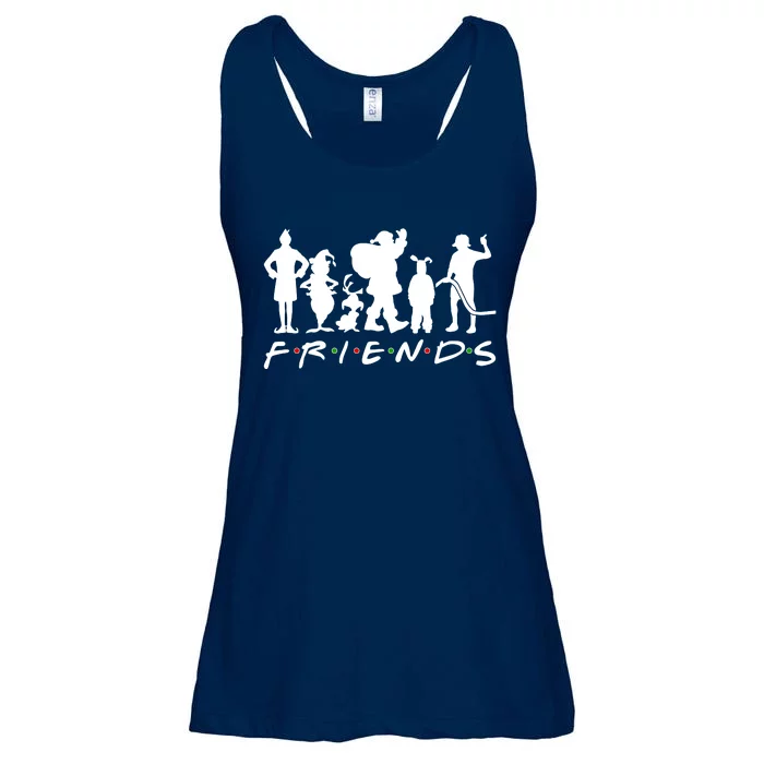 Funny Friends Famous Christmas Movies Ladies Essential Flowy Tank