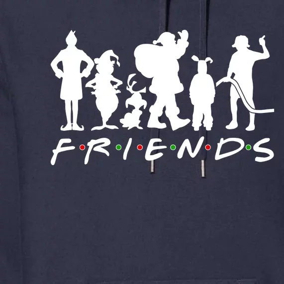 Funny Friends Famous Christmas Movies Premium Hoodie