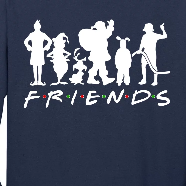 Funny Friends Famous Christmas Movies Tall Long Sleeve T-Shirt