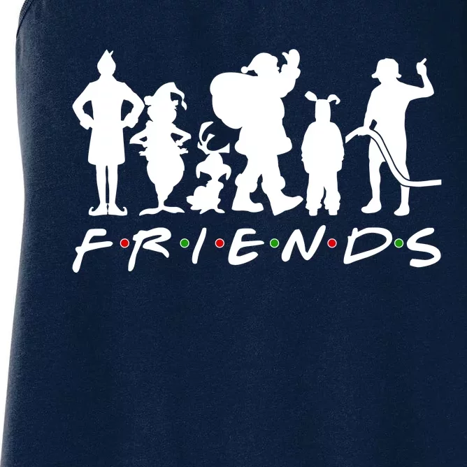 Funny Friends Famous Christmas Movies Women's Racerback Tank