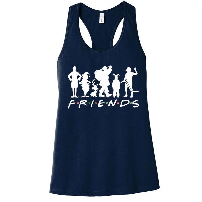 Funny Friends Famous Christmas Movies Women's Racerback Tank