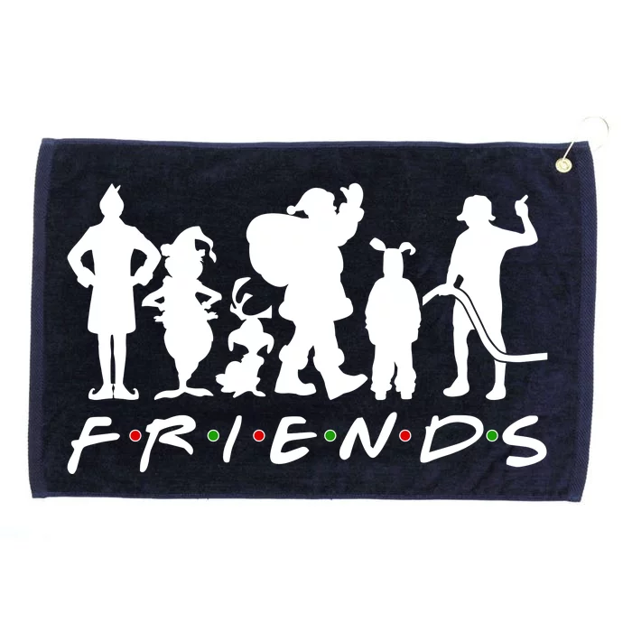 Funny Friends Famous Christmas Movies Grommeted Golf Towel