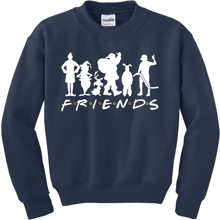 Funny Friends Famous Christmas Movies Kids Sweatshirt