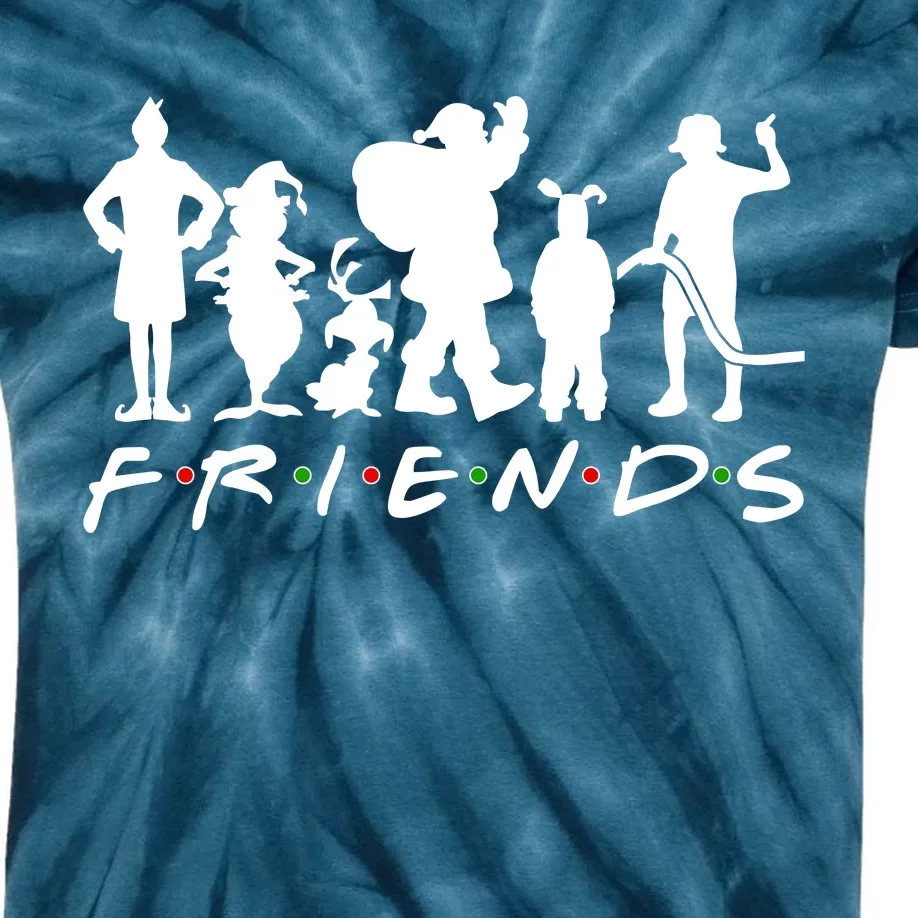 Funny Friends Famous Christmas Movies Kids Tie-Dye T-Shirt