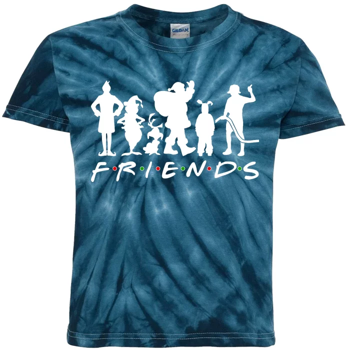 Funny Friends Famous Christmas Movies Kids Tie-Dye T-Shirt