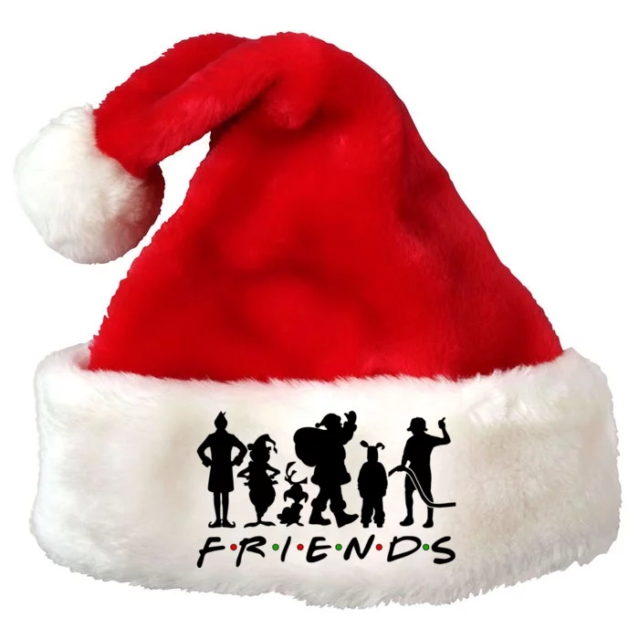 Funny Friends Famous Christmas Movies Premium Christmas Santa Hat