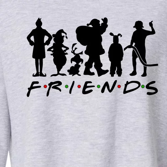 Funny Friends Famous Christmas Movies Cropped Pullover Crew