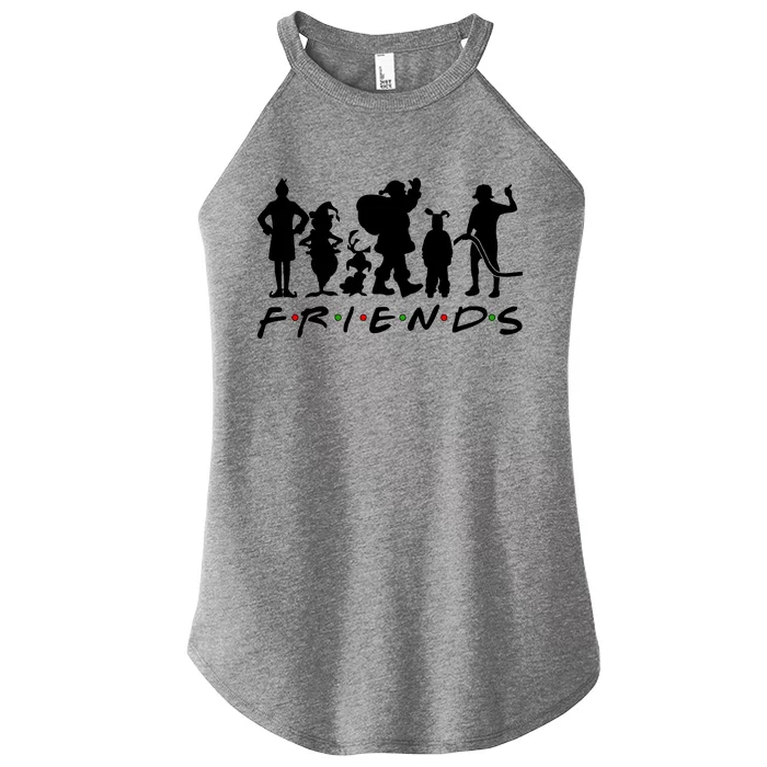 Funny Friends Famous Christmas Movies Women’s Perfect Tri Rocker Tank