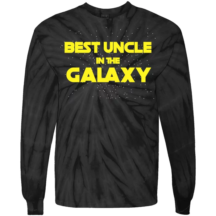 Funny Galaxy Uncle Tie-Dye Long Sleeve Shirt