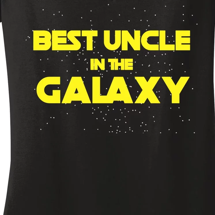 Funny Galaxy Uncle Women's V-Neck T-Shirt