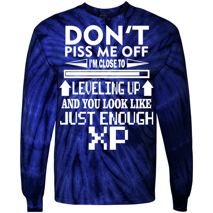 Funny Gamer Tie-Dye Long Sleeve Shirt