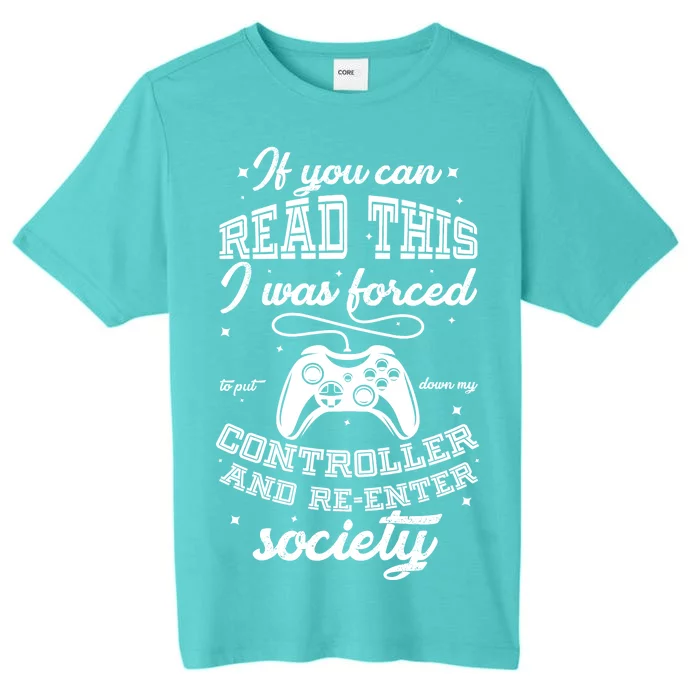 Funny Gamer Re-Enter Society ChromaSoft Performance T-Shirt