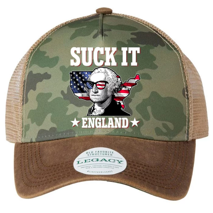 Funny George Washington Suck It England Legacy Tie Dye Trucker Hat