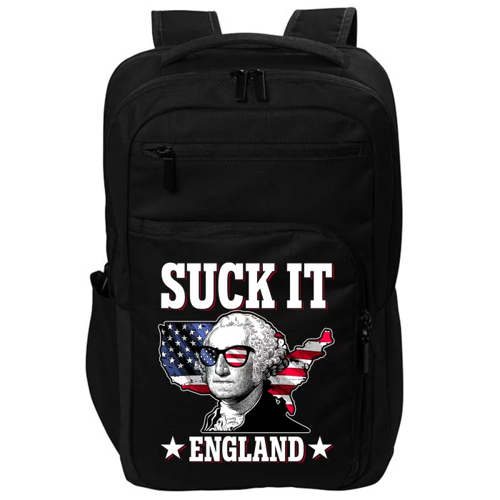 Funny George Washington Suck It England Impact Tech Backpack