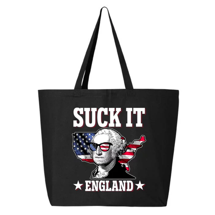 Funny George Washington Suck It England 25L Jumbo Tote