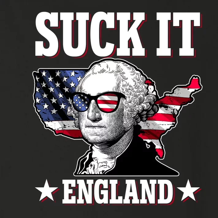 Funny George Washington Suck It England Toddler Long Sleeve Shirt