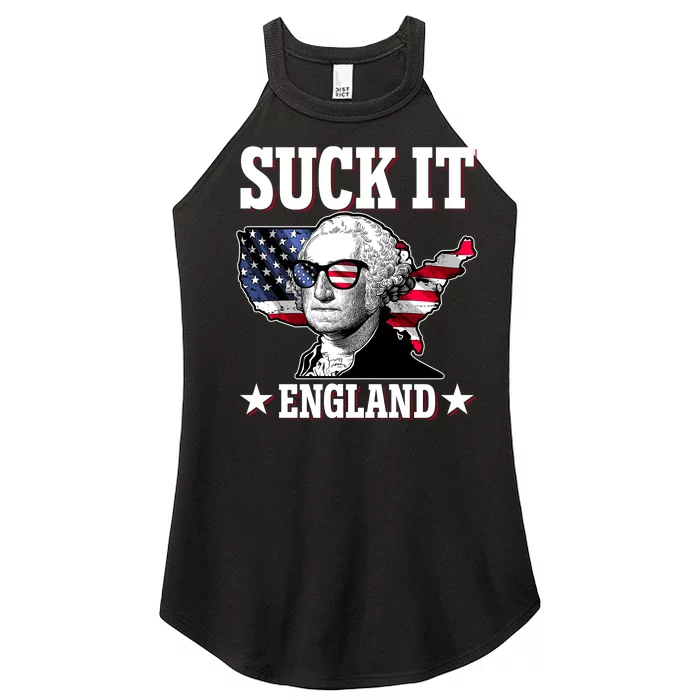 Funny George Washington Suck It England Women’s Perfect Tri Rocker Tank