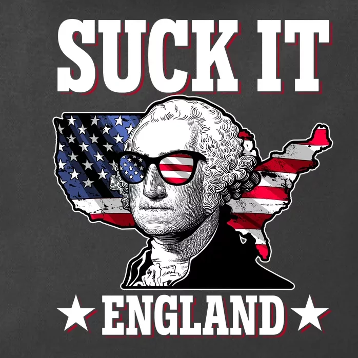 Funny George Washington Suck It England Zip Tote Bag