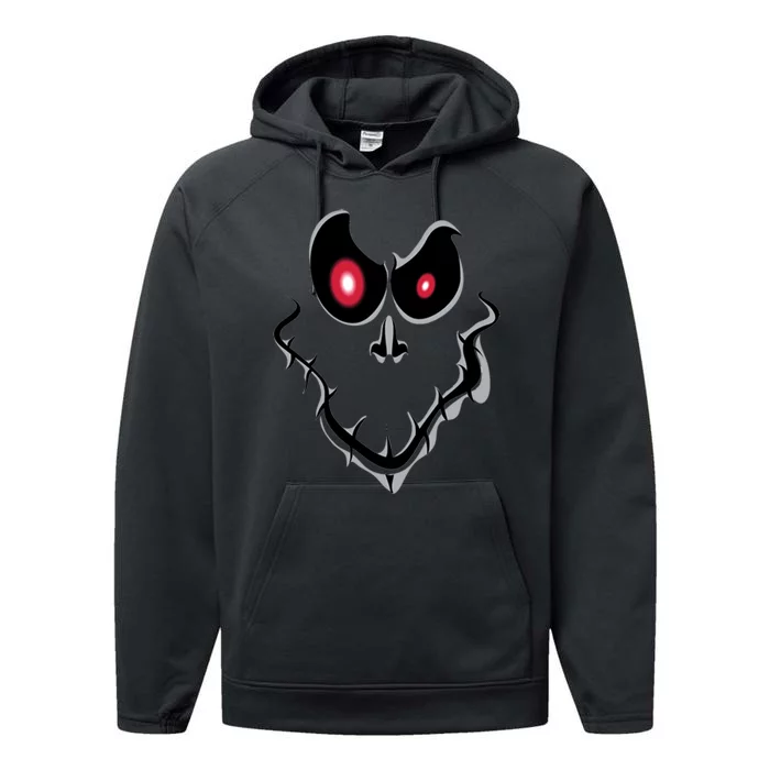 Funny Ghost Face Halloween Performance Fleece Hoodie