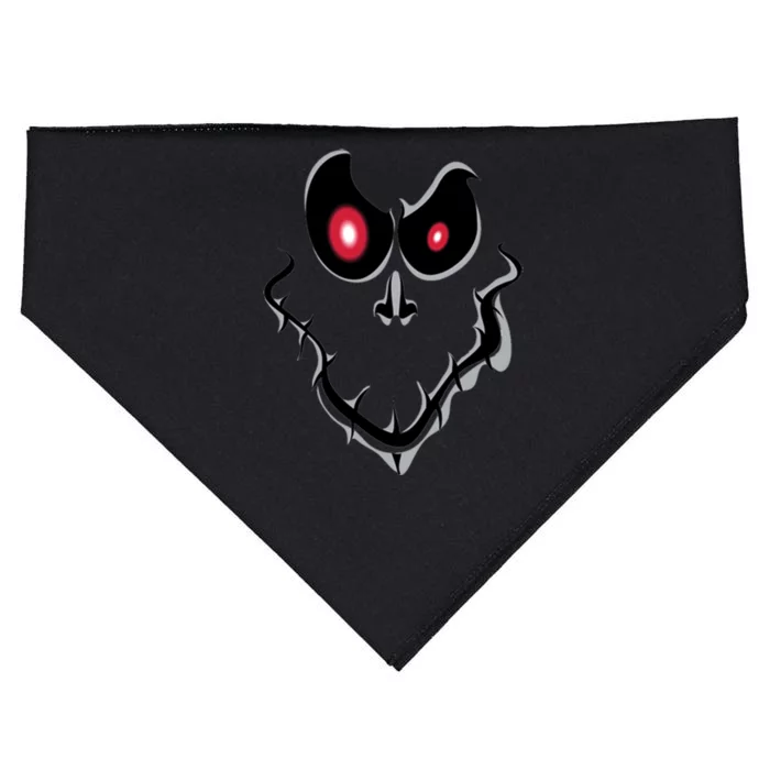 Funny Ghost Face Halloween USA-Made Doggie Bandana