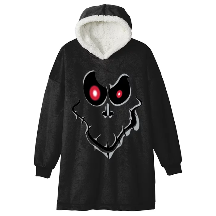 Funny Ghost Face Halloween Hooded Wearable Blanket