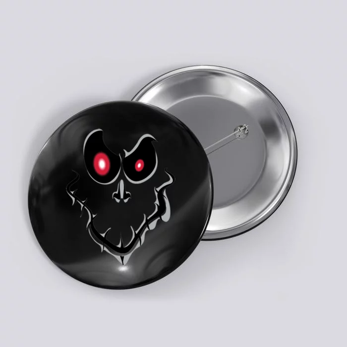 Funny Ghost Face Halloween Button